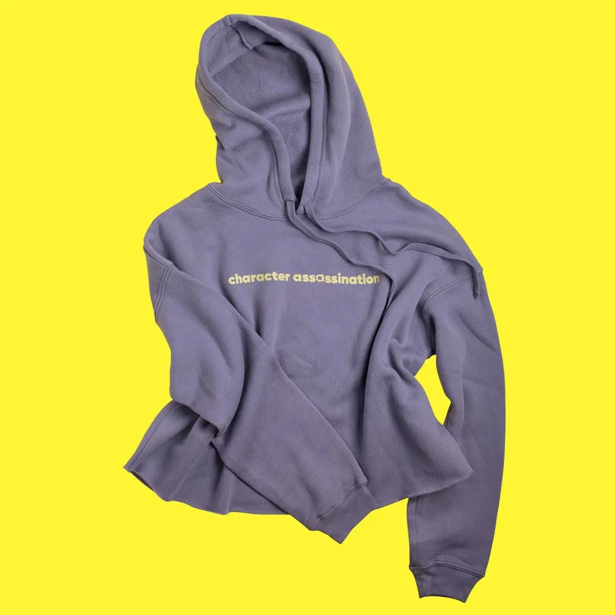 Character Assassination Crop Fleece Hoodie - Mind F Fatigue